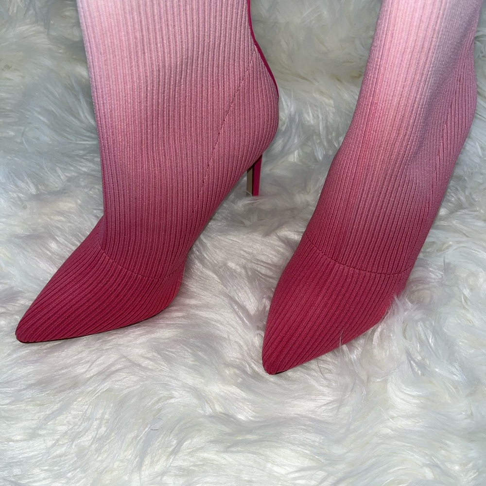 Steve Madden Dianne Knit Stiletto Booties Size 7.5 - Picture 4 of 6